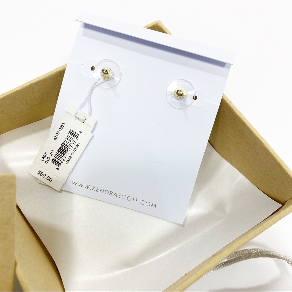 Kendra Scott Stan Rhodium Slate earrings - Picture 7 of 9